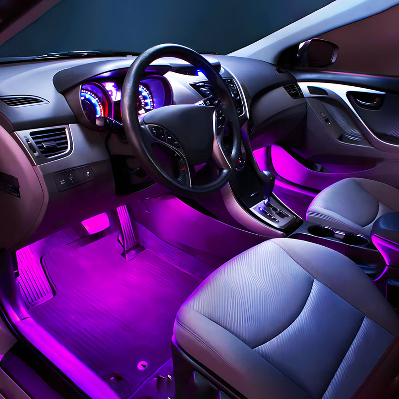 Lumières LED voiture intérieure atmosphère d'ambiance - Ulneo